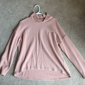 Banana Republic Pink Cowl Neck Sweater